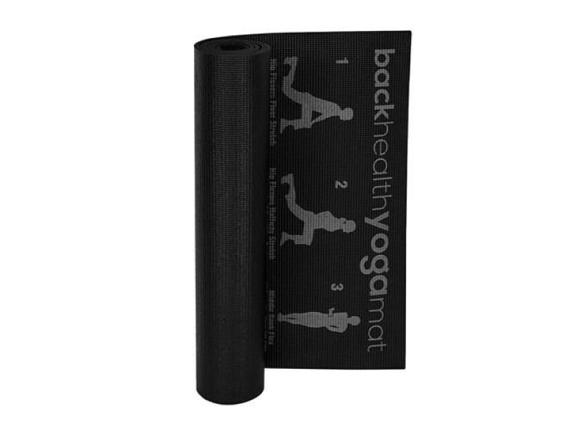 Joogatreening pilates fitness mat 173х61х0,6 cm, must