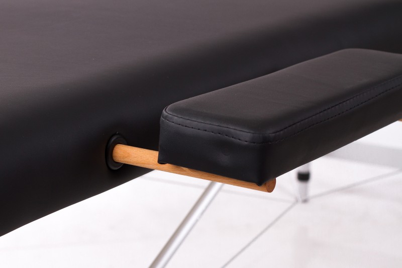 RESTPRO® ALU 2 (L) Black portatīvais masāžas galds (kušete)