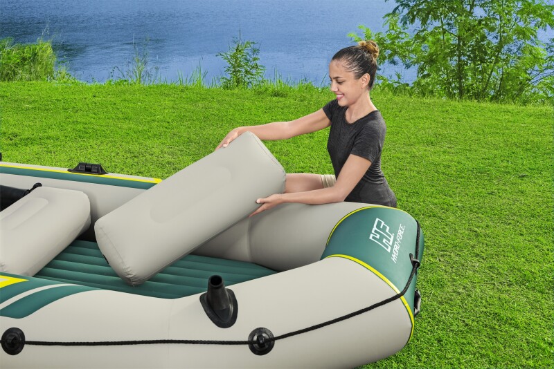 4-vietė pripučiama valtis kietu dugnu Bestway Ranger Elite X4 Raft, 320х148х47 cm, 65157