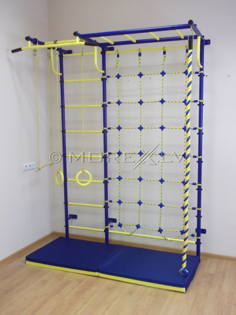 Swedish wall for children Pioner-C4P blue-yellow