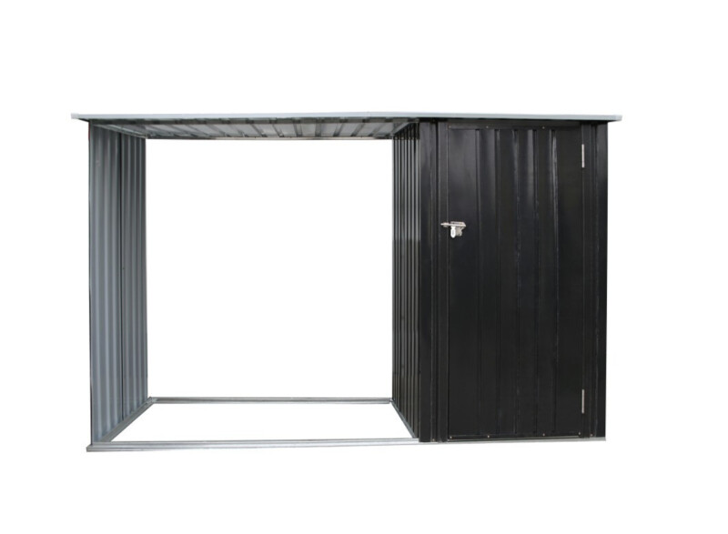 Металлический садовый хозблок (сарай),249x103x160 см