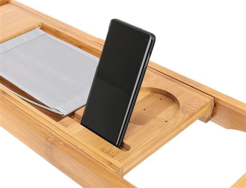 Bamboo bath shelf - overlay for the bathtub