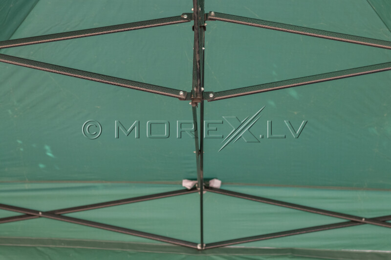 Pop Up Складной тент 2.92x2.92 м, со стенами и крышей, зелёный, серия H, сталь (шатёр, павильон, навес)