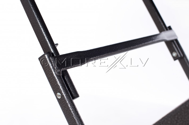 Square plastic folding table with a rattan design 78x78x74 cm