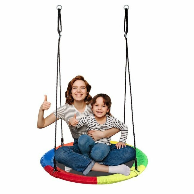 Children's swing Stork nest Ø 100 cm, multicolored