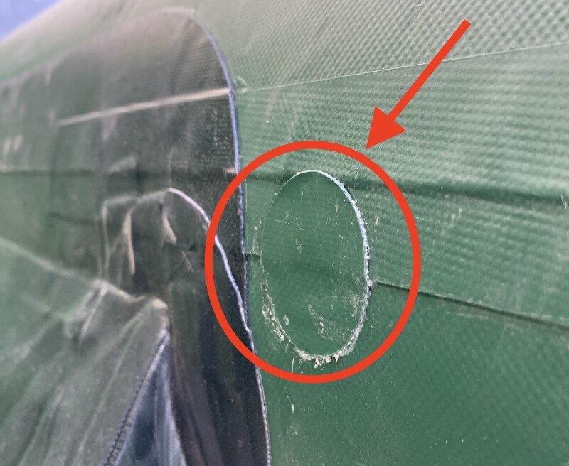 DEMO Надувная лодка Storm STM-330 - с заклеенной дырочкой