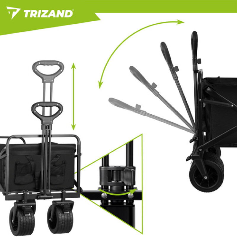 Collapsible Universal Wagon for Garden, Camping and Shopping