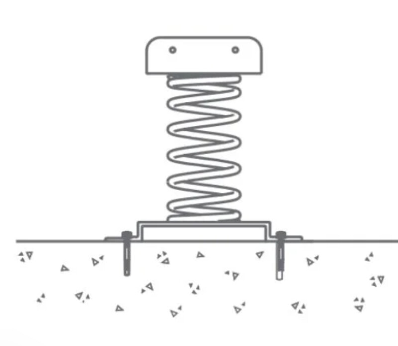 Šūpoles uz atsperes KBT Pony Safari 2,sarkans