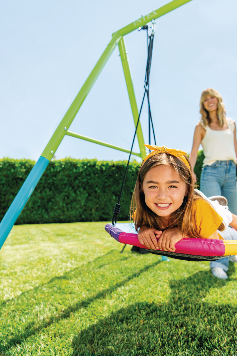 Kids Swing Set Stork nest (2in1) Ø 81 cm, Intex 44125