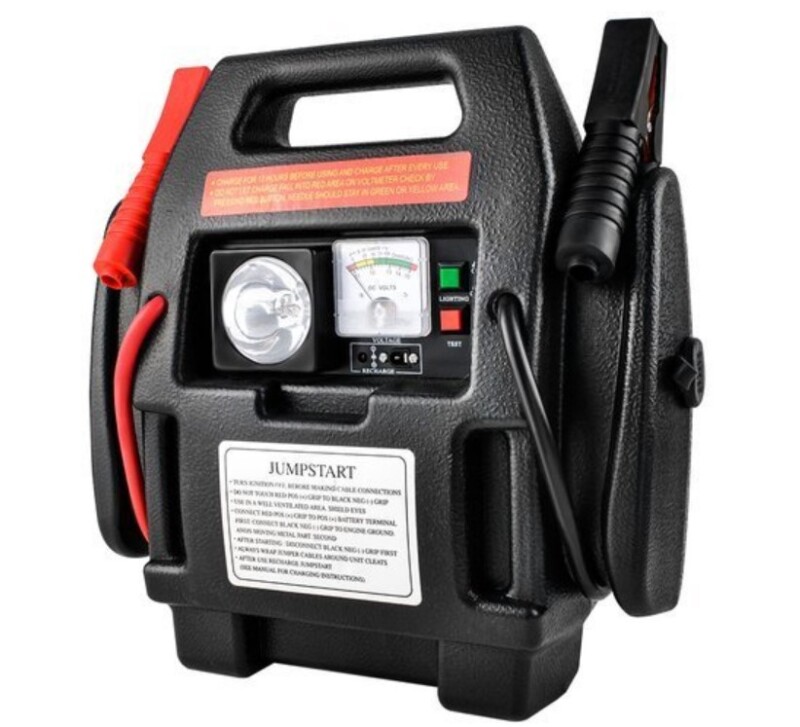 Car Battery Charger Starter 12V + Air Compressor