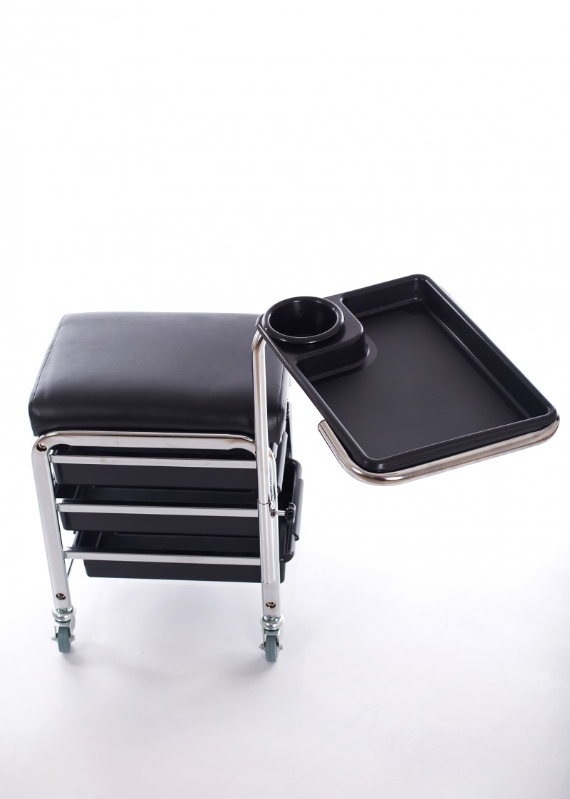 Professional pedicure chair with a foot stand and shelves CH-5005