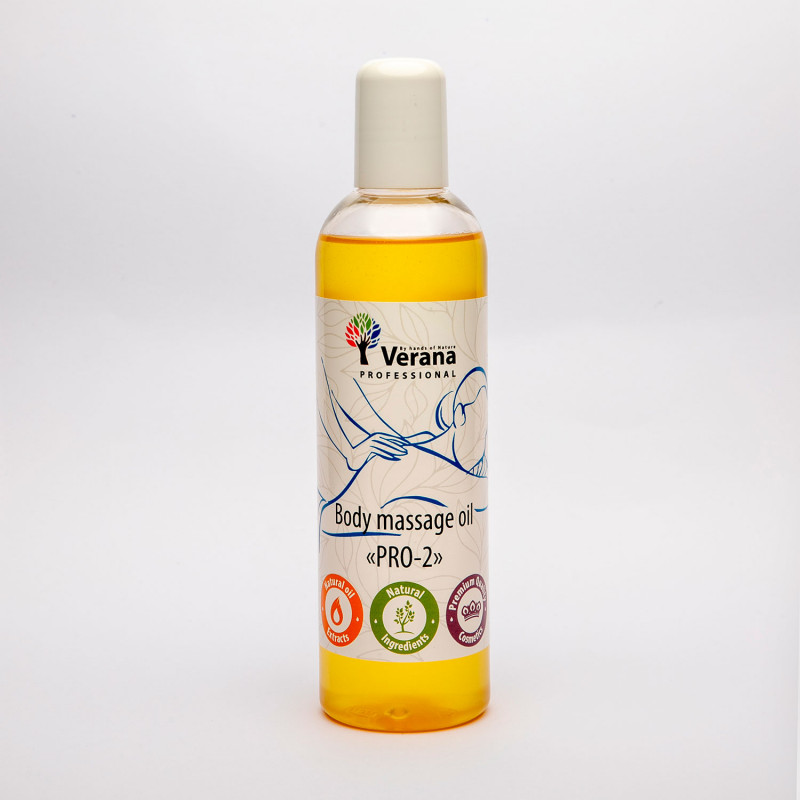 Body massage oil Verana Professional, PRO-2, 250ml (without aroma)