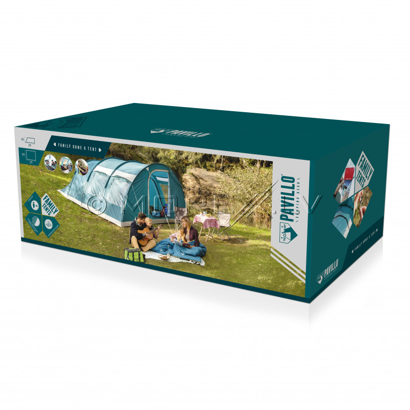 Bestway turistinė palapinė Pavillo 4.90x3.80x1.95 m Family Dome 6 Tent 68095