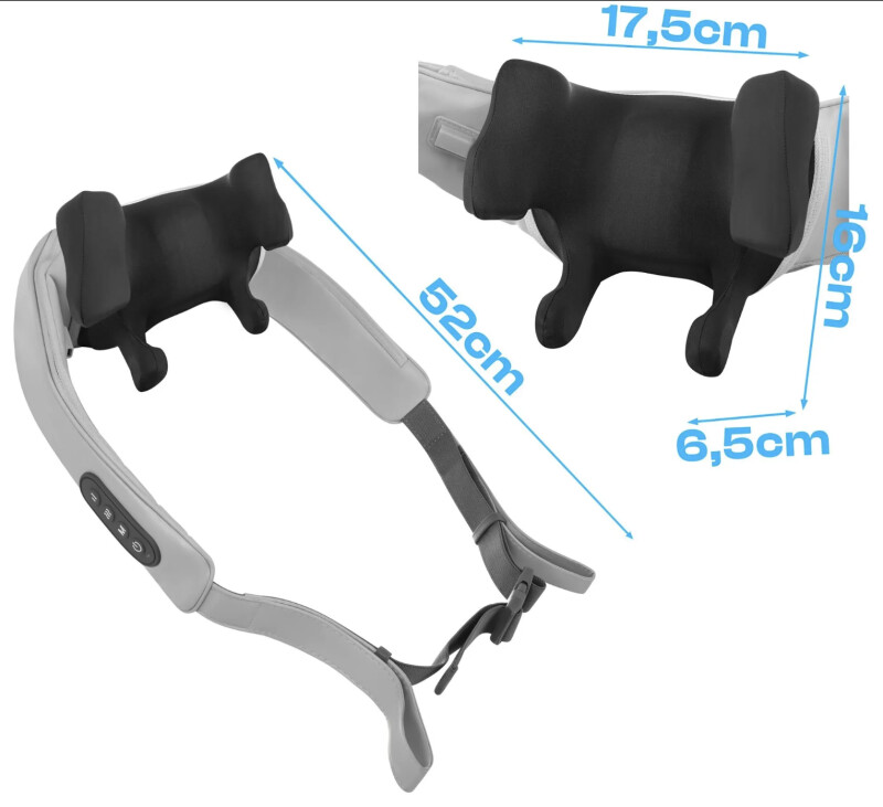Electric neck massager with heat