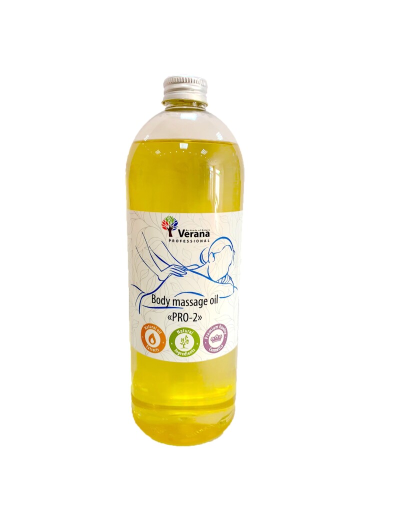 Массажное масло для тела Verana Professional PRO-2, 1 литр (без аромата)
