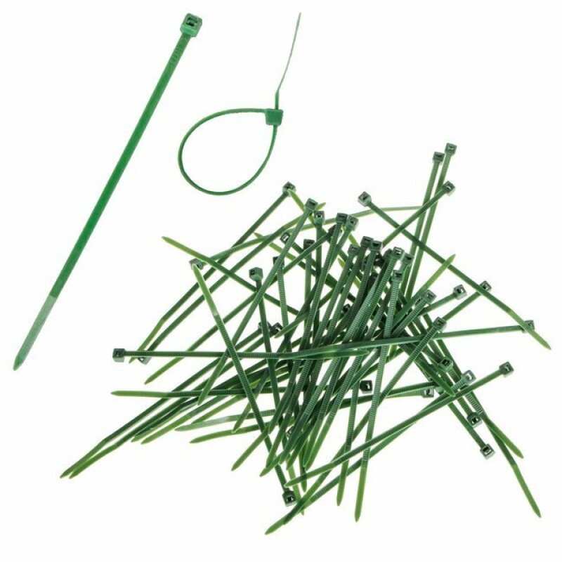 Cable ties 100 pcs, green