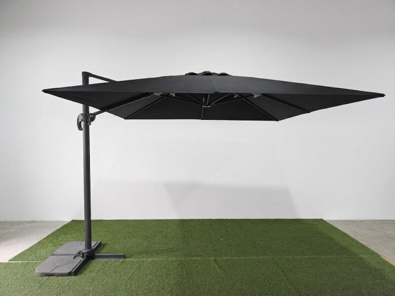 Sun protection umbrella on a stand, 3 m, grey