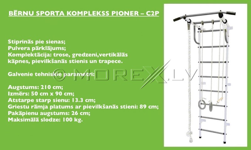 Bērnu zviedru siena Pioner-C2P varavīksne