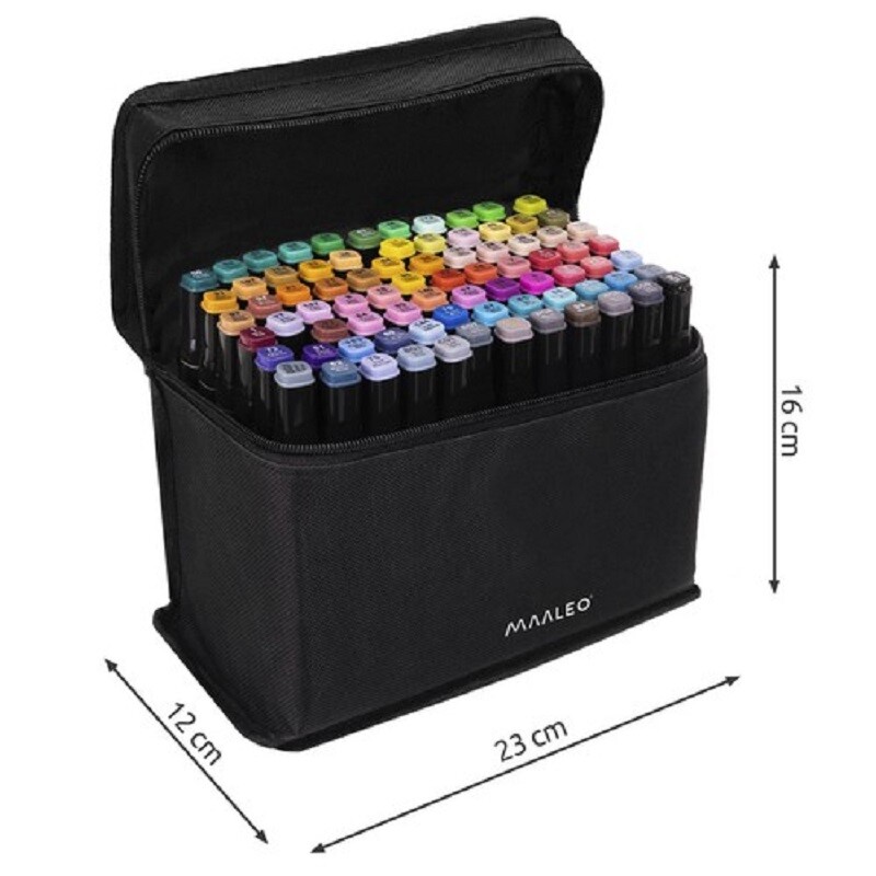 Double-sided markers felt-tip pens, 80 pcs.