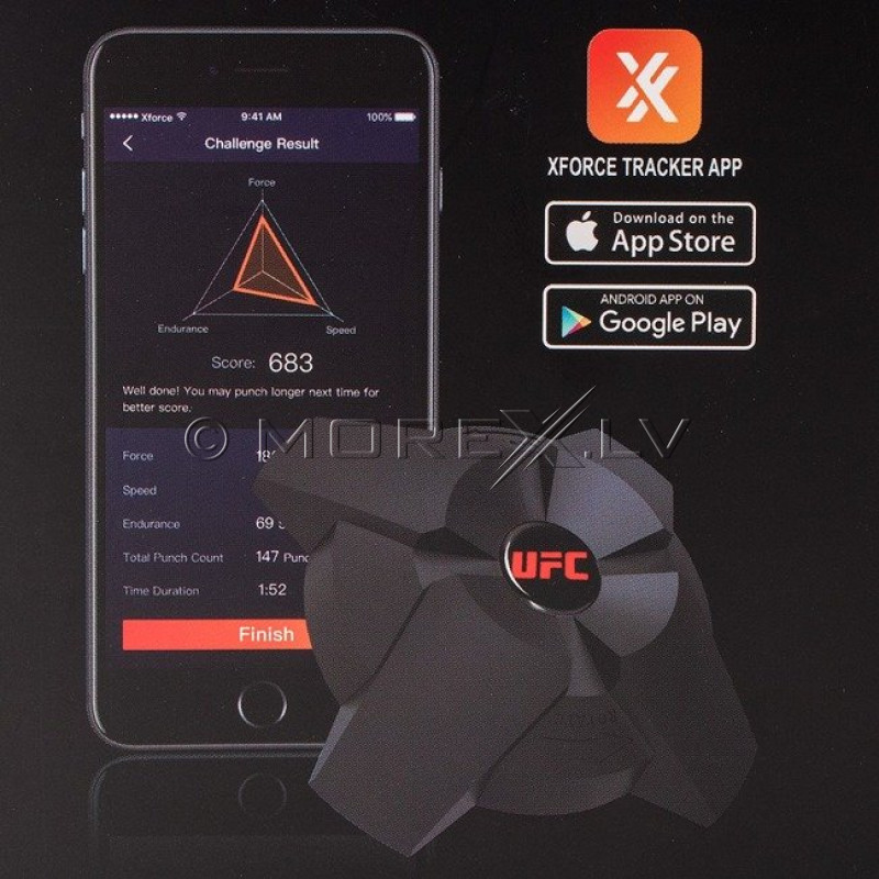 UFC FORCE strike force tracker for measuring speed and impact force