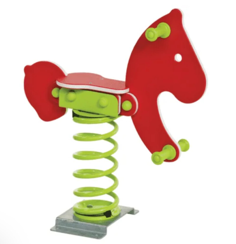 Šūpoles uz atsperes KBT Pony Safari 2,sarkans