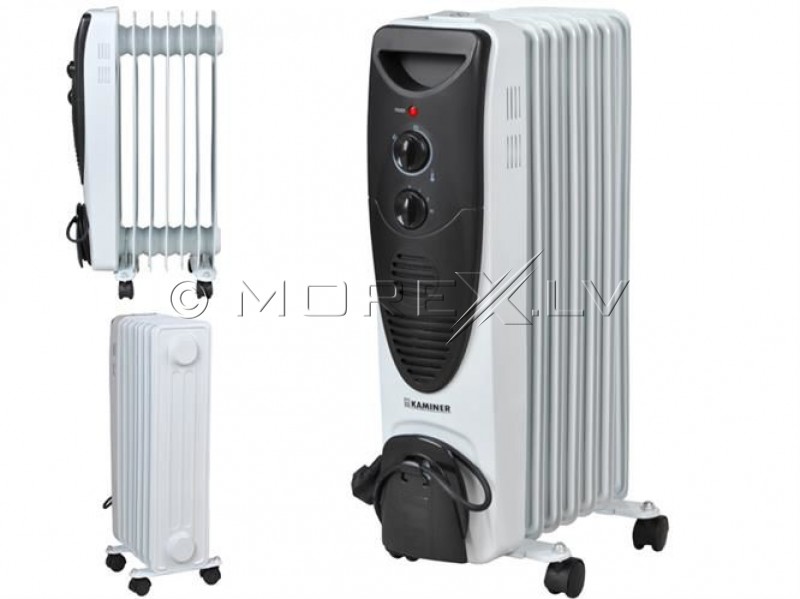 Eļļas radiators 1500W ar termostatu, 7 sekcijas (00002842)