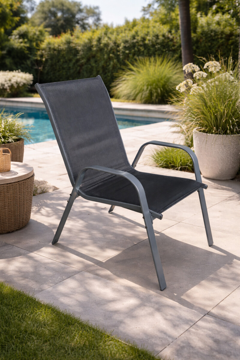 Outdoor terrace chairs 4 pcs, anthracite