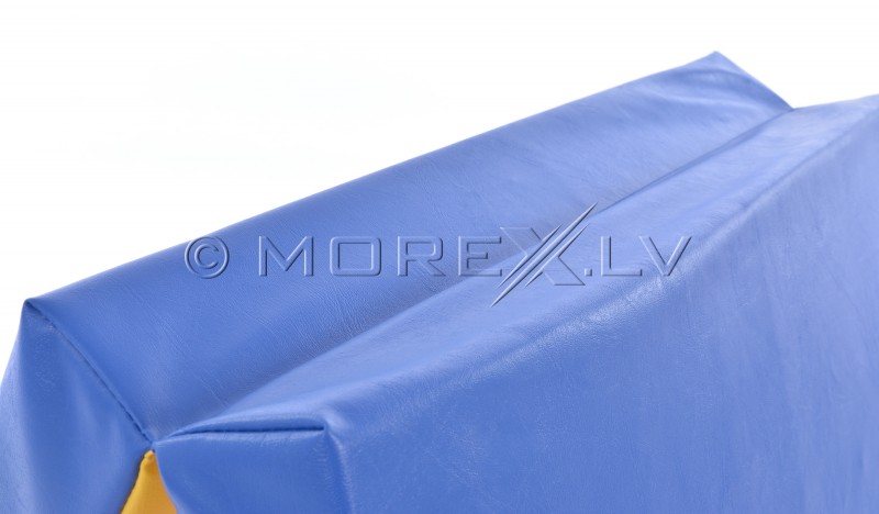 Leather safety mat 66x160cm blue-yellow