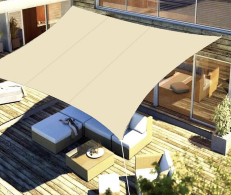 Saulessargs 4x3 m, taisnstūra forma, bēšs Saulessargs 4x3 m, taisnstūra forma, bēšs