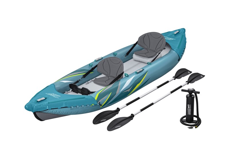 Two-seat inflatable kayak Bestway Waypoint Elite X2, 382x101x35cm, 65167