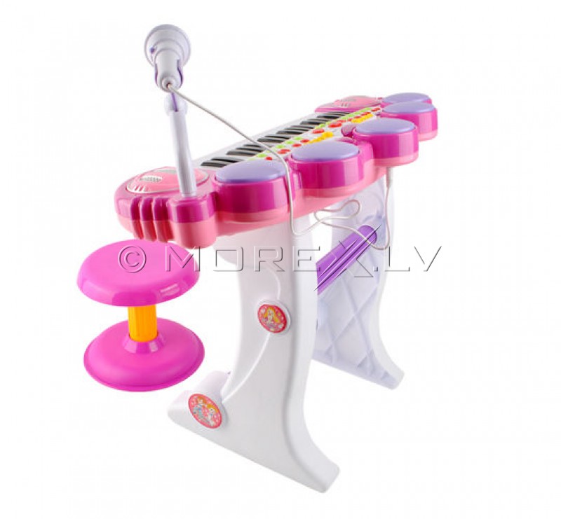 Kids Keyboard with a Microphone and a Chair 00001374