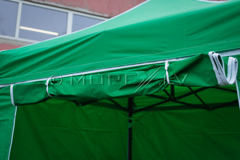 Pop Up Folding tent 2x2 m, with walls, Green, H series, steel (canopy, pavilion, awning)