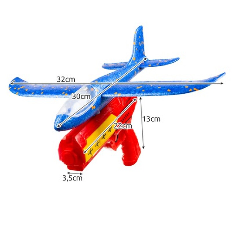 Styrofoam plane with gun - catapult