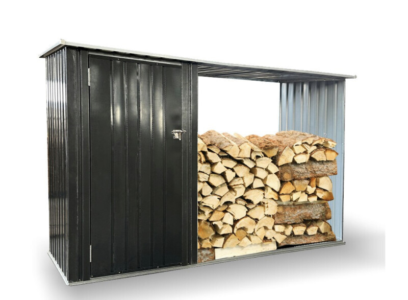 Металлический садовый хозблок (сарай),249x103x160 см