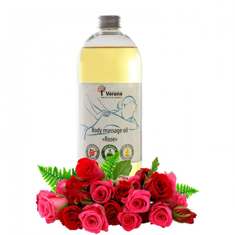 Массажное масло для тела Verana Professional, Роза 1 литр