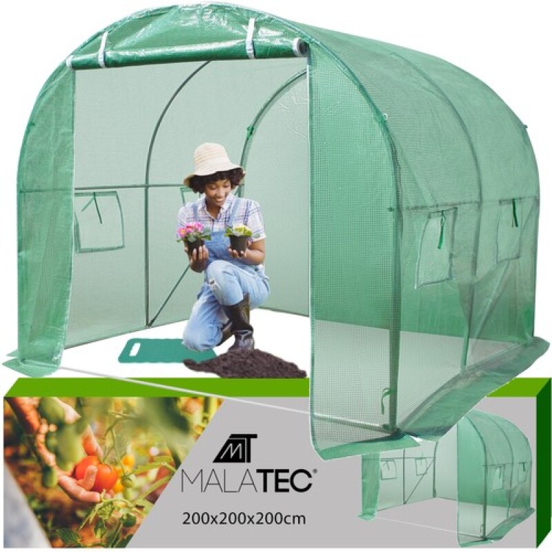 Arch Plastic Film Greenhouse 4 m² (2x2m)