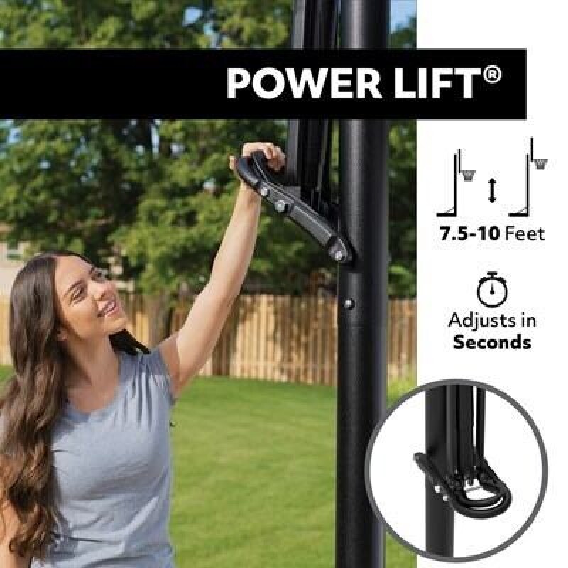LIFETIME 71281 Basketball set (2.28 - 3.05m) (Power Lift!)