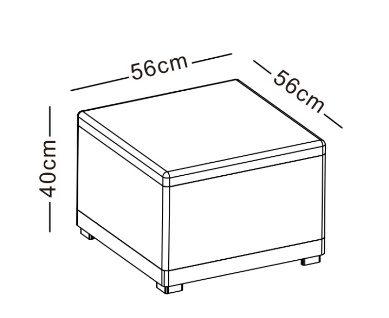 Угловой комплект садовой мебели с дизайном ротанга, серый