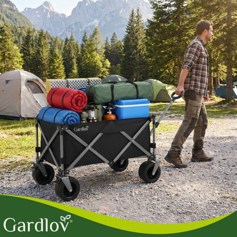 Collapsible Universal Wagon for Garden, Camping and Shopping