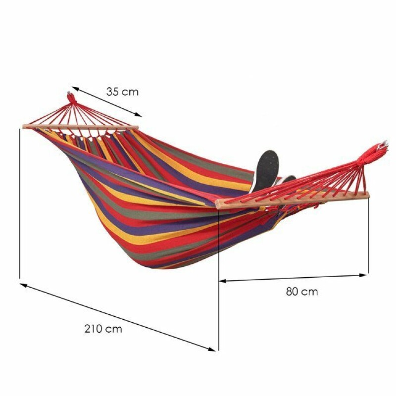 Hammock-garden swing 200x150 cm, multicolored