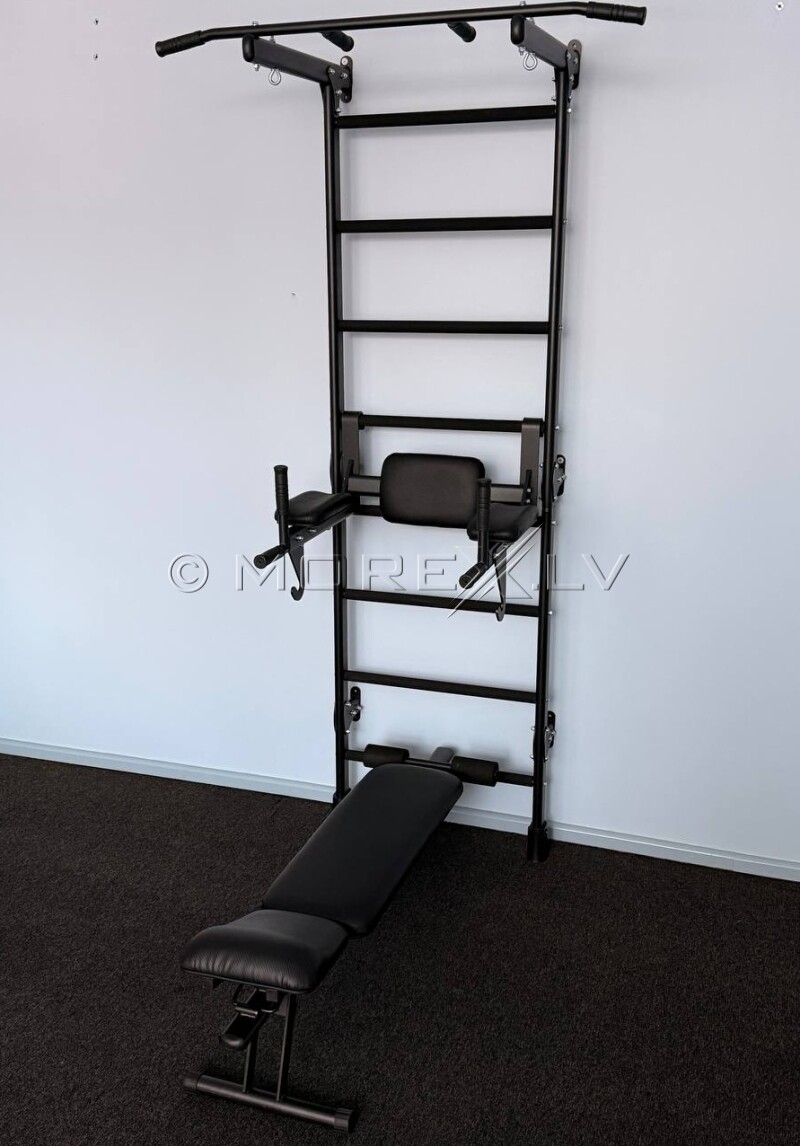 Sporta komplekss zviedru siena STRONG-3 Black - tika izmantots vienai fotosesijai!