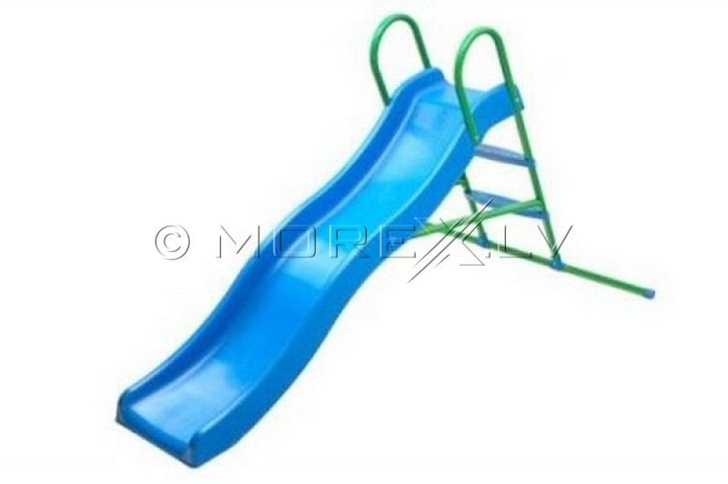 Wavy slide with metal stairs with water function