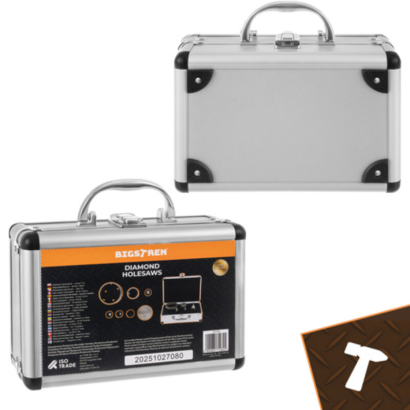 Diamond Core Drill Bit Set, 7-Piece (for Tiles, Concrete, Stone)