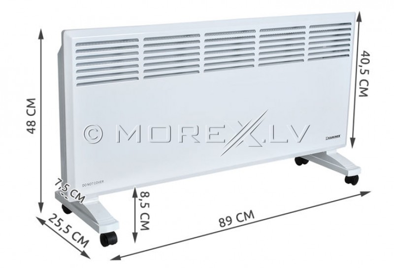 Sienas-grīdas elektriskais konvekcijas sildītājs 2500W (00006331)