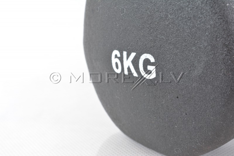 Two vinyl dumbbells 6kg