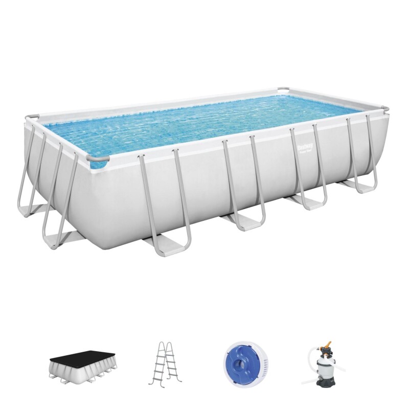 Frame pool Bestway Power Steel 549х274х122 cm with cartridge filter pump and accessories (56466)