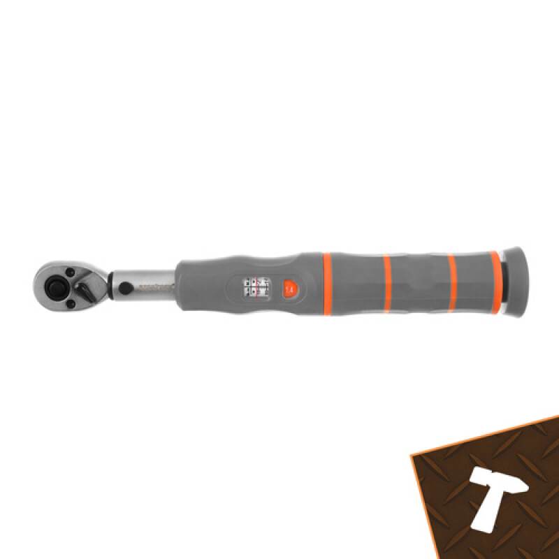 Torque wrench 1/4 2-26 Nm right/left with ratchet