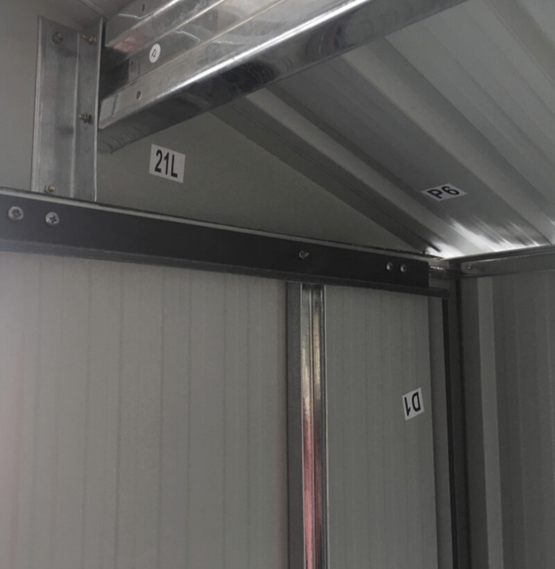 Metãla dārza mājiņa - šķūnis, 125x195x206 cm