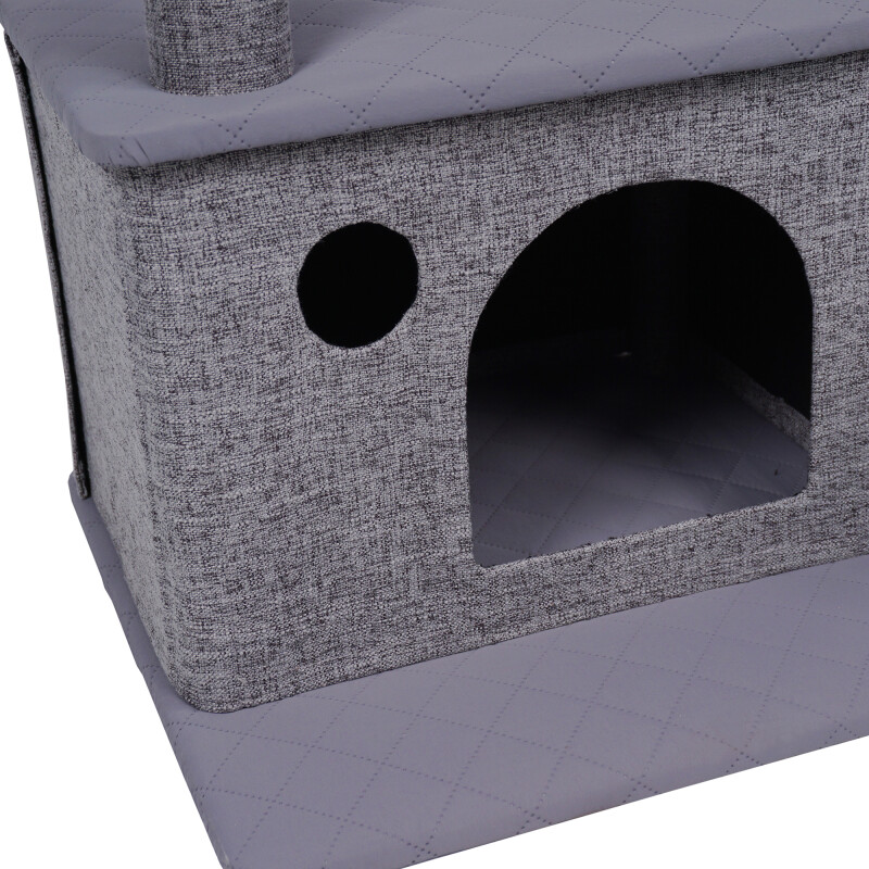 Cat House 75 cm, grey