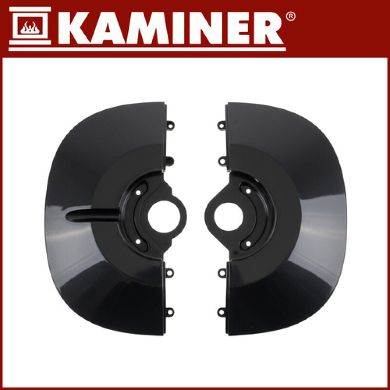 Electric Heater with fireplace effect 2000W with timer, black